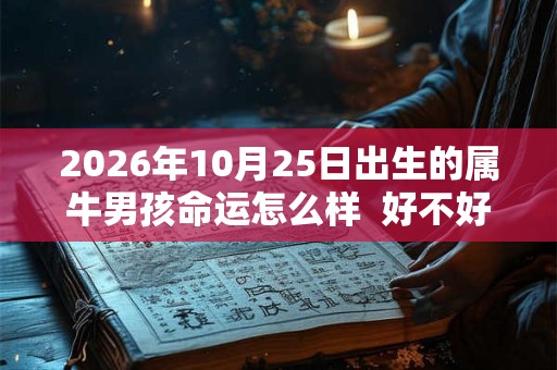 2026年10月25日出生的属牛男孩命运怎么样 好不好 2026年10月25日出生的属牛男孩命运怎么样 好不好