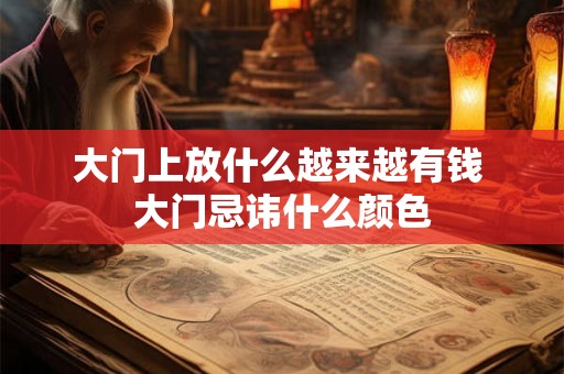 大门上放什么越来越有钱 大门忌讳什么颜色