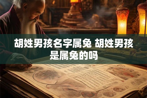 胡姓男孩名字属兔 胡姓男孩是属兔的吗 胡姓男孩名字属兔 胡姓男孩是属兔的吗