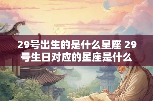 29号出生的是什么星座 29号生日对应的星座是什么 29号出生的是什么星座 29号生日对应的星座是什么
