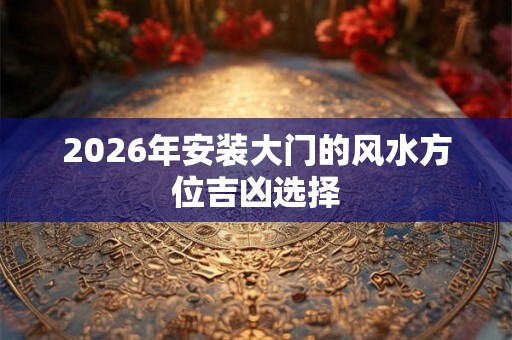 2026年安装大门的风水方位吉凶选择