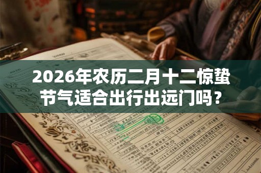 2026年农历二月十二惊蛰节气适合出行出远门吗？