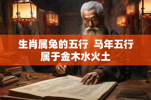 生肖属兔的五行  马年五行属于金木水火土