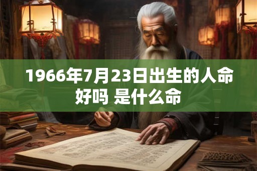 1966年7月23日出生的人命好吗 是什么命