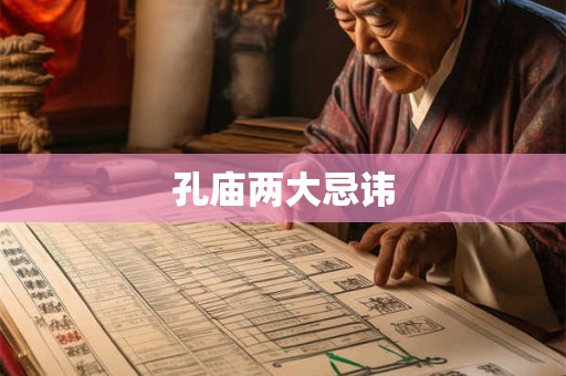 孔庙两大忌讳 孔庙两大忌讳