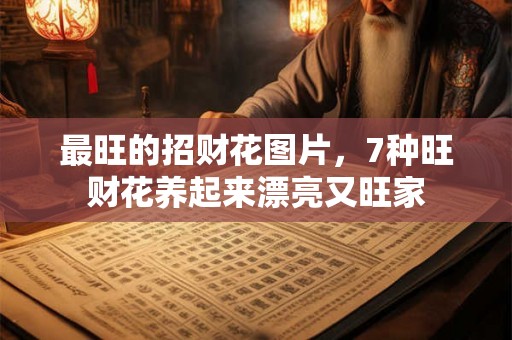 最旺的招财花图片，7种旺财花养起来漂亮又旺家