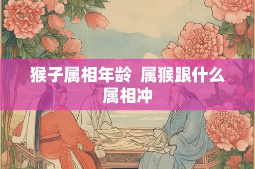 猴子属相年龄  属猴跟什么属相冲