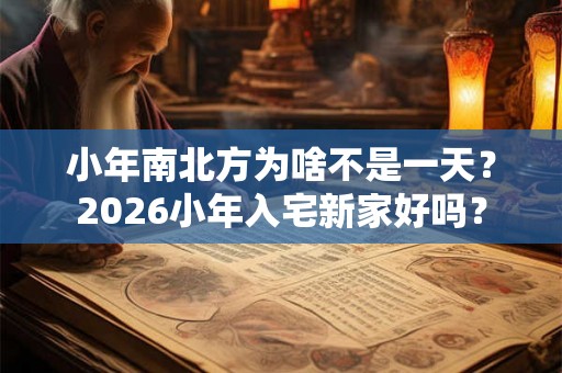 小年南北方为啥不是一天?2026小年入宅新家好吗? 小年南北方为啥不是一天?2026小年入宅新家好吗?
