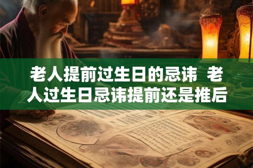 老人提前过生日的忌讳 老人过生日忌讳提前还是推后 老人提前过生日的忌讳 老人过生日忌讳提前还是推后