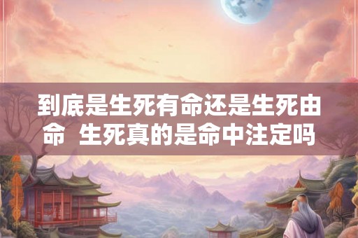 到底是生死有命还是生死由命 生死真的是命中注定吗 到底是生死有命还是生死由命 生死真的是命中注定吗