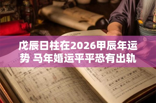 戊辰日柱在2026甲辰年运势 马年婚运平平恐有出轨