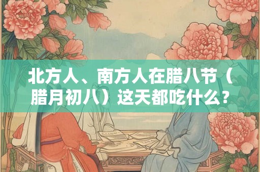 北方人、南方人在腊八节（腊月初八）这天都吃什么？有区别吗？