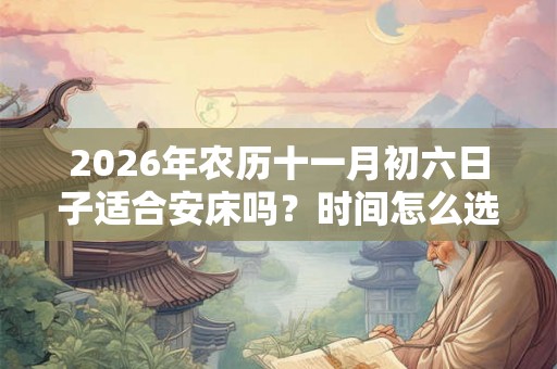 2026年农历十一月初六日子适合安床吗?时间怎么选? 2026年农历十一月初六日子适合安床吗?时间怎么选?