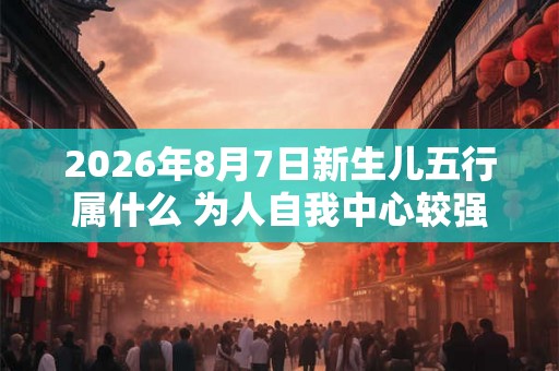 2026年8月7日新生儿五行属什么 为人自我中心较强敏感