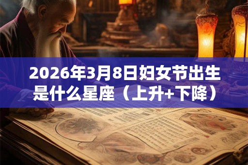 2026年3月8日妇女节出生是什么星座（上升+下降）