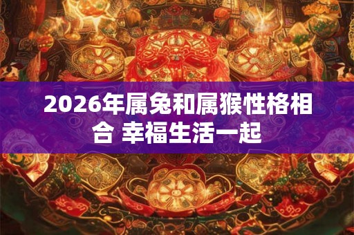 2026年属兔和属猴性格相合 幸福生活一起