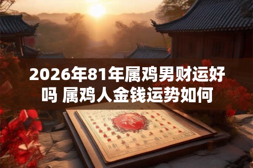 2026年81年属鸡男财运好吗 属鸡人金钱运势如何 2026年81年属鸡男财运好吗 属鸡人金钱运势如何