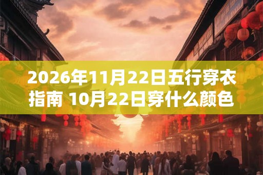2026年11月22日五行穿衣指南 10月22日穿什么颜色的衣服 2026年11月22日五行穿衣指南 10月22日穿什么颜色的衣服