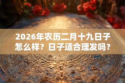 2026年农历二月十九日子怎么样？日子适合理发吗？