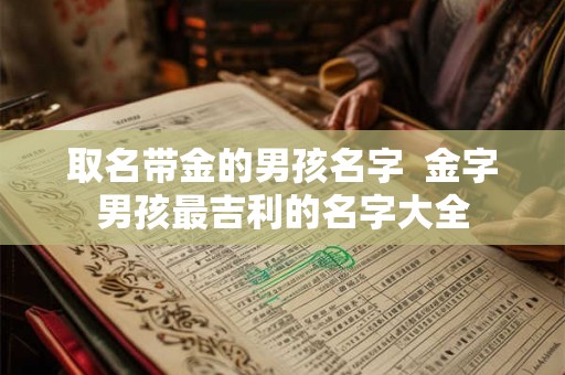 取名带金的男孩名字 金字男孩最吉利的名字大全 取名带金的男孩名字 金字男孩最吉利的名字大全