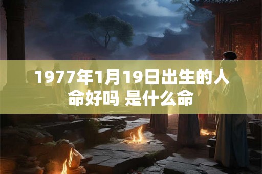 1977年1月19日出生的人命好吗 是什么命