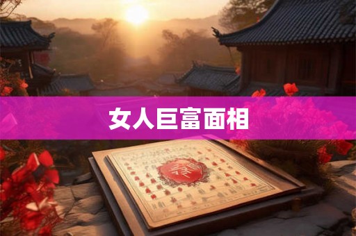 女人巨富面相