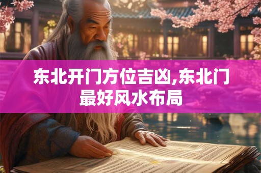 东北开门方位吉凶,东北门最好风水布局