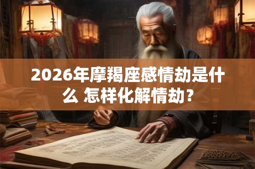 2026年摩羯座感情劫是什么 怎样化解情劫？