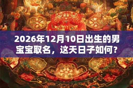 2026年12月10日出生的男宝宝取名,这天日子如何? 2026年12月10日出生的男宝宝取名,这天日子如何?