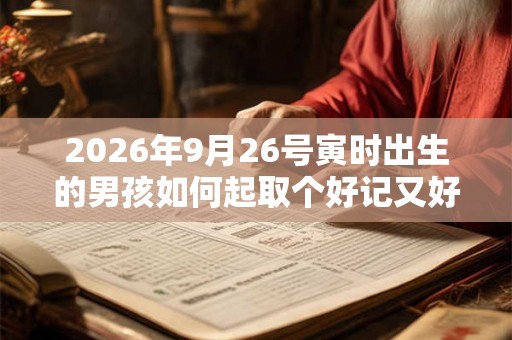 2026年9月26号寅时出生的男孩如何起取个好记又好听的名字和五行属性
