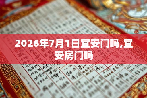 2026年7月1日宜安门吗,宜安房门吗