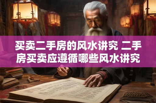 买卖二手房的风水讲究 二手房买卖应遵循哪些风水讲究