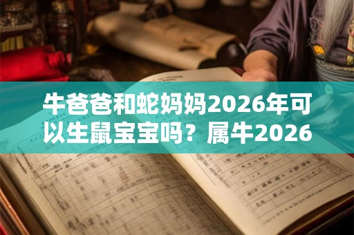 牛爸爸和蛇妈妈2026年可以生鼠宝宝吗？属牛2026年运势好吗？