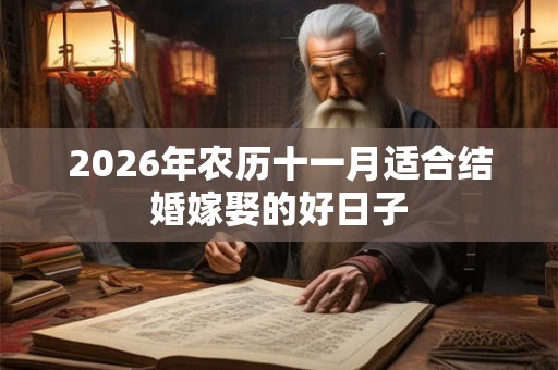 2026年农历十一月适合结婚嫁娶的好日子