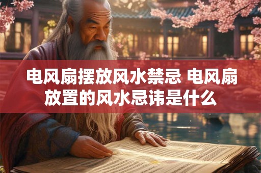 电风扇摆放风水禁忌 电风扇放置的风水忌讳是什么