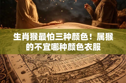 生肖猴最怕三种颜色！属猴的不宜哪种颜色衣服