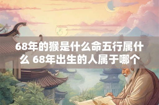 68年的猴是什么命五行属什么 68年出生的人属于哪个生肖其五行属于哪个属性