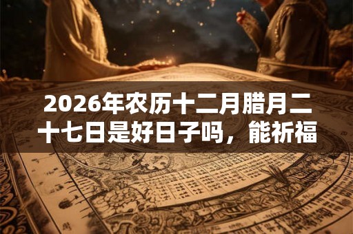 2026年农历十二月腊月二十七日是好日子吗，能祈福吗？