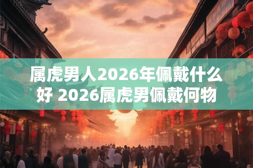 属虎男人2026年佩戴什么好 2026属虎男佩戴何物