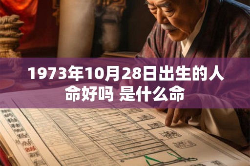 1973年10月28日出生的人命好吗 是什么命 1973年10月28日出生的人命好吗 是什么命