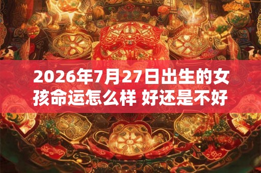 2026年7月27日出生的女孩命运怎么样 好还是不好