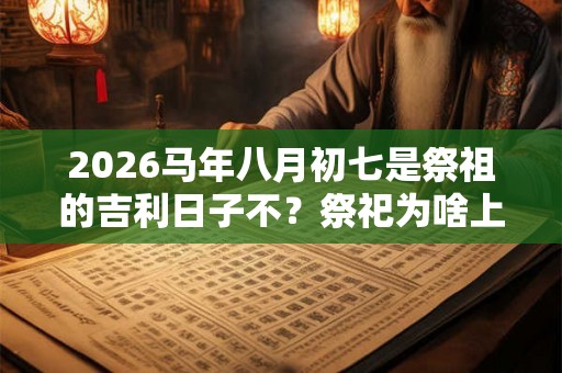 2026马年八月初七是祭祖的吉利日子不？祭祀为啥上三柱香