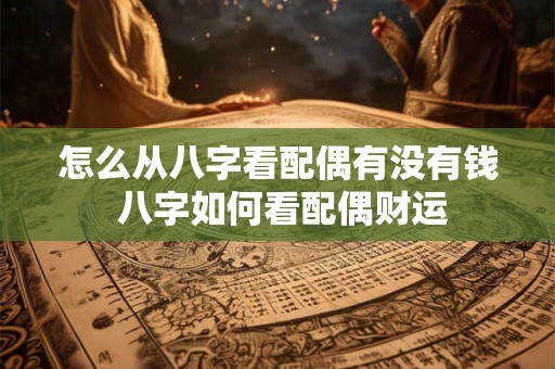 怎么从八字看配偶有没有钱 八字如何看配偶财运
