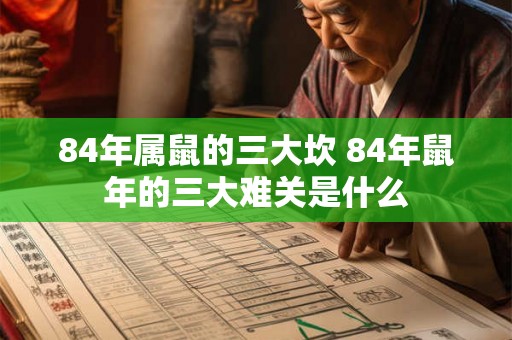 84年属鼠的三大坎 84年鼠年的三大难关是什么