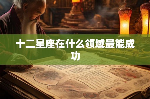 十二星座在什么领域最能成功