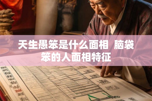 天生愚笨是什么面相  脑袋笨的人面相特征