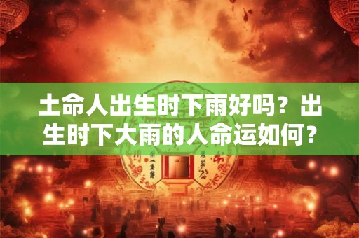 土命人出生时下雨好吗？出生时下大雨的人命运如何？