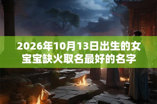 2026年10月13日出生的女宝宝缺火取名最好的名字
