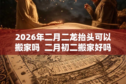 2026年二月二龙抬头可以搬家吗  二月初二搬家好吗