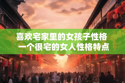 喜欢宅家里的女孩子性格 一个很宅的女人性格特点 喜欢宅家里的女孩子性格 一个很宅的女人性格特点